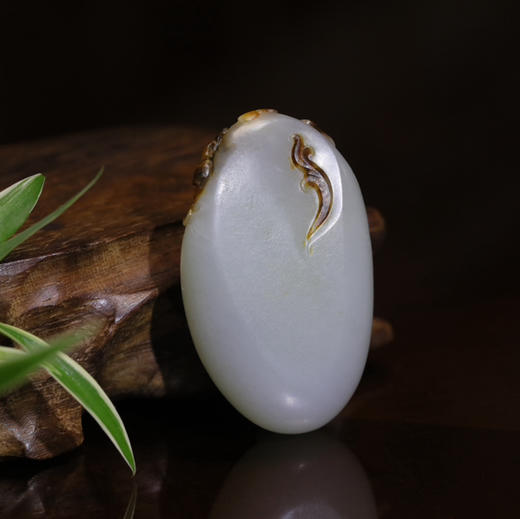 和田玉（白玉）独籽挂件-- 蝶恋花 55.43g 商品图3