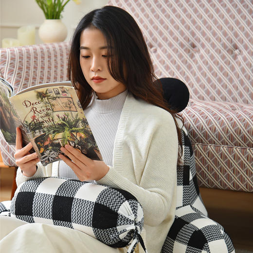 功夫熊猫腰靠床头靠垫软包腰靠沙发飘窗可拆洗 商品图2