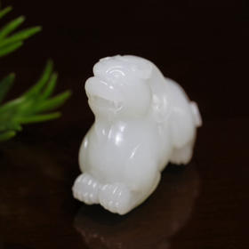 和田玉（白玉）籽料挂件-- 貔貅 24.92g