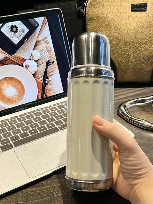 AKS苏尼翁复古保温杯350mL  大容量便携简约直饮杯 高颜值咖啡杯 商品图7