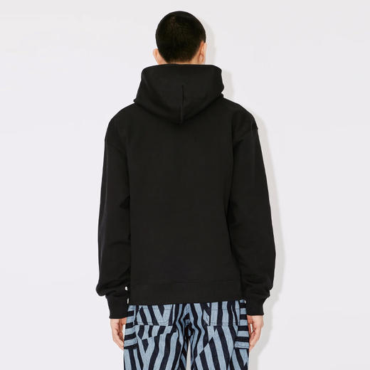 KENZO 高田贤三 男士棉质大海棠花徽标印花连帽卫衣 黑色 FD65 SW074 4ME 99J 商品图2