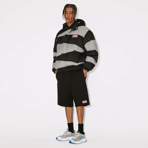 KENZO 高田贤三 男士刺绣徽标绗缝连帽羽绒服 混色 FD65 OU137 9NC 99J 商品图3