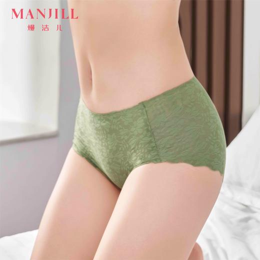 【商场同款】熳洁儿 空气蕾丝配套内裤无痕中低腰女士内裤23702227 商品图0