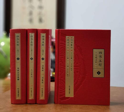 《四书五经大儒注本》，精装全四册，朱熹、陈澔、杜预著，钱宗武、李梦生等整理，凤凰出版社2015年一版一印，2458页，定价380，售价138元。品相9成。 商品图3