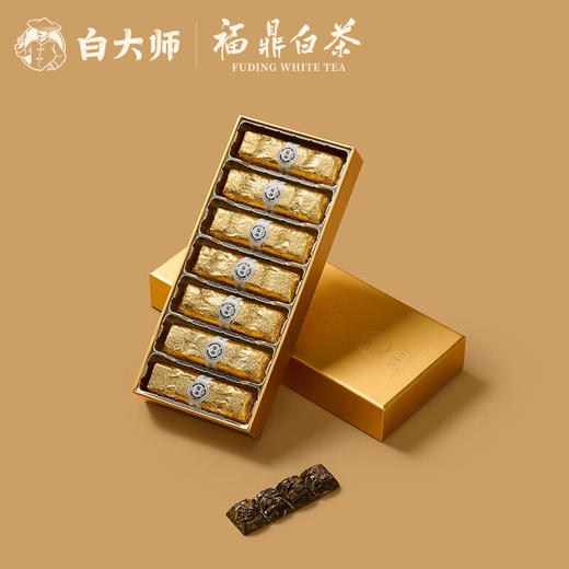 白大师茶叶白茶2018年特级贡眉白茶金砖珍藏组合木箱装360g 商品图5