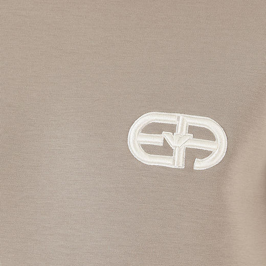 【二】EMPORIO ARMANI 阿玛尼 男士棉质常规版型圆领运动卫衣 灰色 8N1ML7 1JHSZ 0643 商品图2