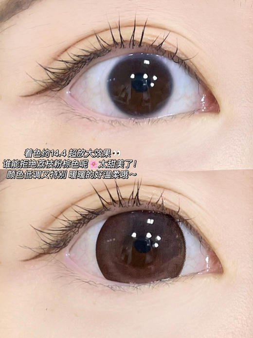 年抛 荔枝海盐 sheepcon  大直径14.5 着色14.4 ( 同品牌多副更划算 选款色板在详情页) 商品图6