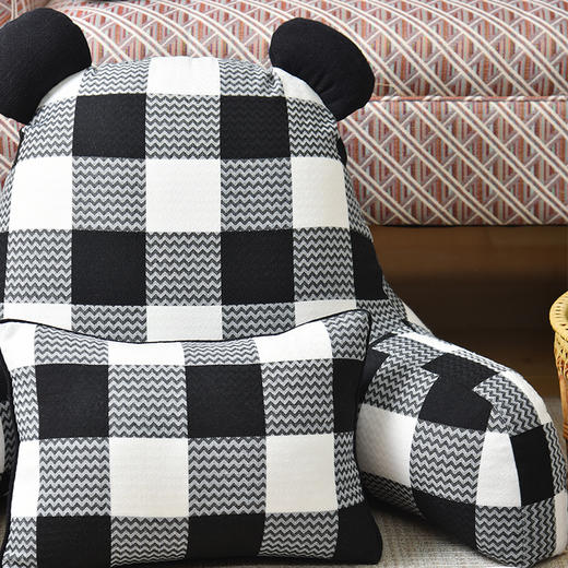 功夫熊猫腰靠床头靠垫软包腰靠沙发飘窗可拆洗 商品图3