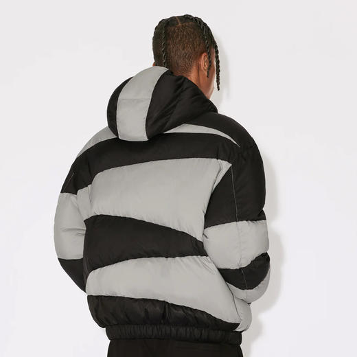 KENZO 高田贤三 男士刺绣徽标绗缝连帽羽绒服 混色 FD65 OU137 9NC 99J 商品图1