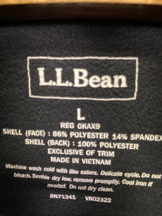 L.L.Bean 美国百年猎装品牌 软壳复合材料 户外机能外套 _ODJK(L) 商品图2