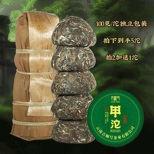 2024春茶-南糯山春茶《甲沱》生茶沱茶100克*5沱 买2提送1沱 商品图1