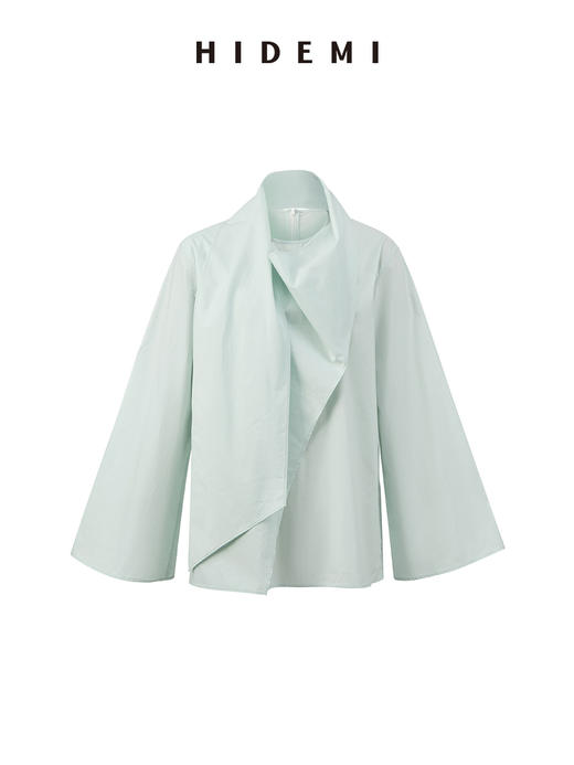 HIDEMI 极简丝巾设计感多穿式廓形衬衫上衣 商品图10