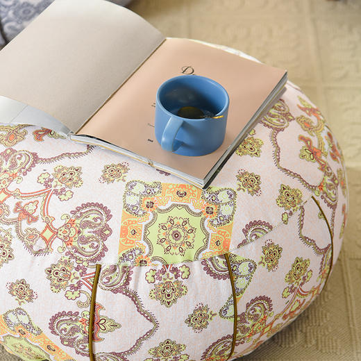 欧式经典纹样系列坐墩客厅飘窗懒人沙发蒲团复古龙粒子坐垫 商品图2