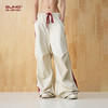 BJHG不计后果春美式拼色织带休闲裤子男潮梭织长裤阔腿堆叠伞兵裤 商品缩略图9