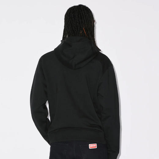 KENZO 高田贤三 男士“BOKE FLOWER”徽章刺绣棉质长袖连帽卫衣 黑色 FD55 SW441 4MF 99J 商品图2