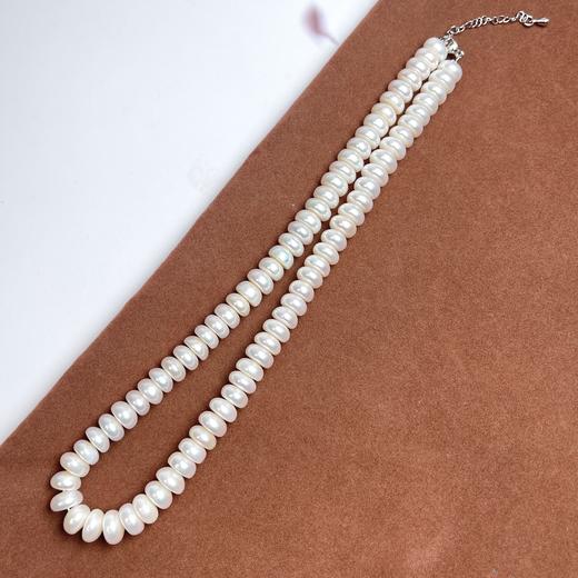 合金扣珍珠项链-馒头珠项链 商品图0