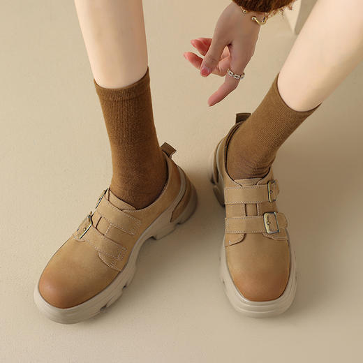 春季新款，厚底圆头真皮单鞋MDY-M3220-2 商品图10