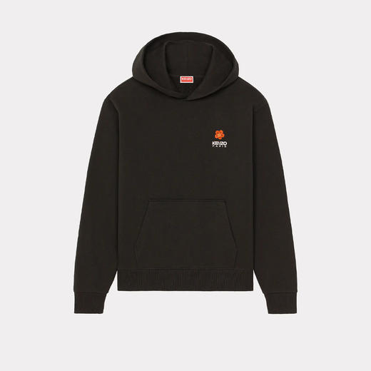 KENZO 高田贤三 男士“BOKE FLOWER”徽章刺绣棉质长袖连帽卫衣 黑色 FD55 SW441 4MF 99J 商品图0