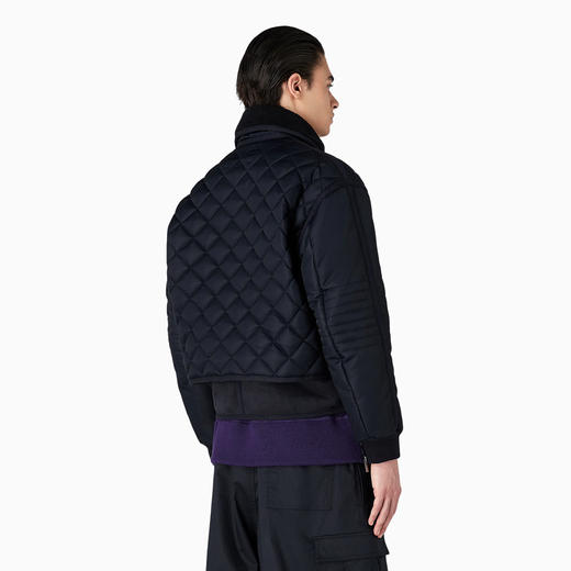 EMPORIO ARMANI 阿玛尼 男士绗缝尼龙束腰外套棉服 蓝色 6R1B6S 1K25Z 0922 商品图2