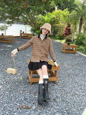 33BAR081514#格子加绒衬衫