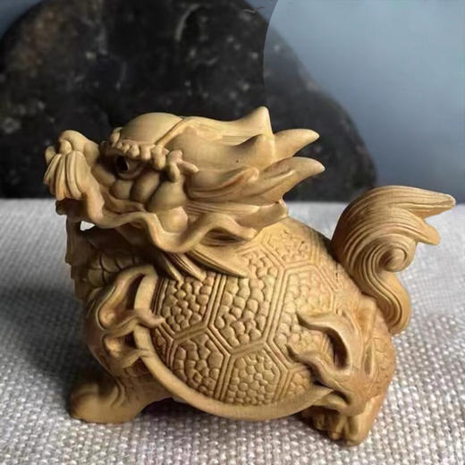 精雕龙龟°黄杨木小摆件 商品图2