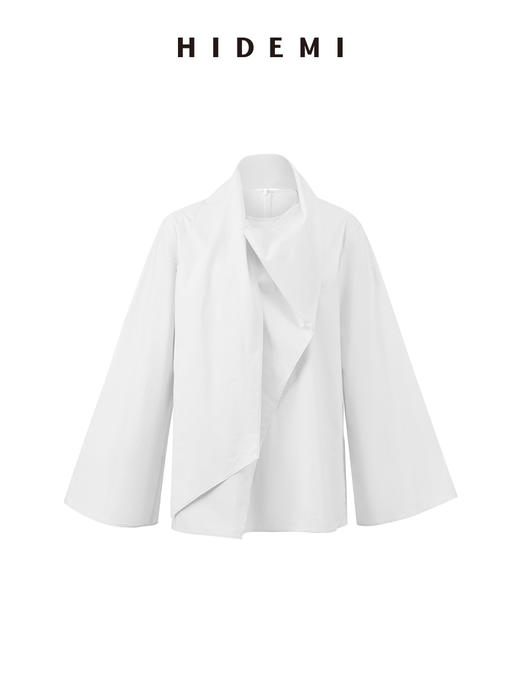 HIDEMI 极简丝巾设计感多穿式廓形衬衫上衣 商品图9