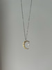momoko｜18x14mm Crescent Moon & Star Necklace [项链 3色可选] 商品缩略图0
