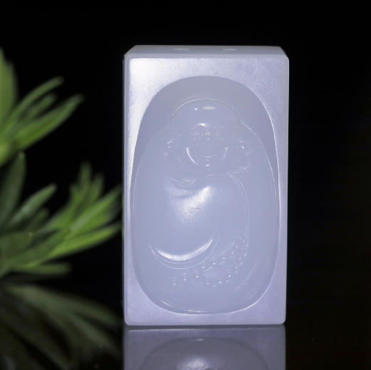 和田玉（羊脂白玉）玉牌挂件--玉佛21.63g 商品图0