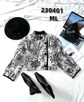 33BAF230401#山水画复古外套