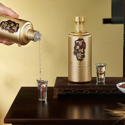 百年糊涂浓香型白酒52度 500mL*6瓶 金世纪【官方正品保障】 商品图1