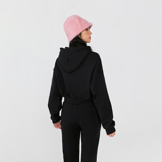 YKYB收腰短款运动套装情侣春季新款休闲美式复古纯棉卫衣两件套 商品图2