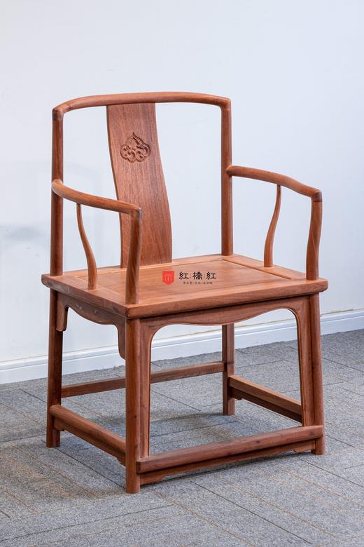 红桥红  家具严选  缅甸花梨（大果紫檀）【嘉木堂 矮靠背 南官帽椅】 商品图1