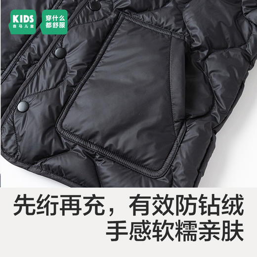 森马儿童童装羽绒服年新款男童时尚宽松外套女童轻便保暖冬装 商品图3