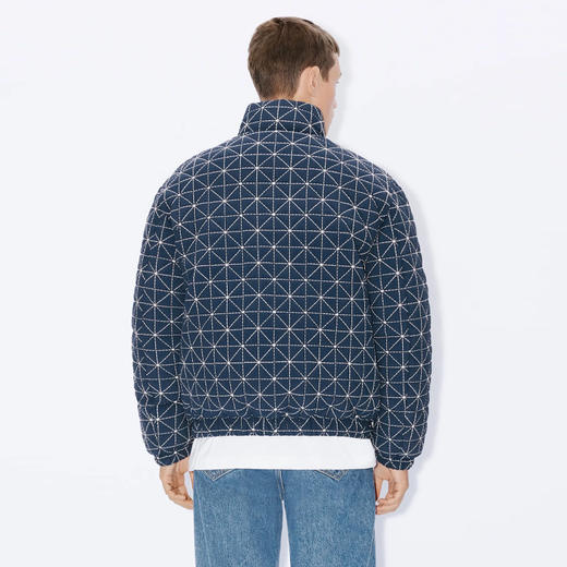 KENZO 高田贤三 男士字母徽标贴花绗缝羽绒服 蓝色 FD65 OU138 9NN 77 商品图2