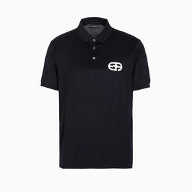 【二】EMPORIO ARMANI 阿玛尼 男士莱赛尔纤维混纺平纹针织短袖 Polo 衫 深蓝色 8N1FB6 1JUVZ 0920