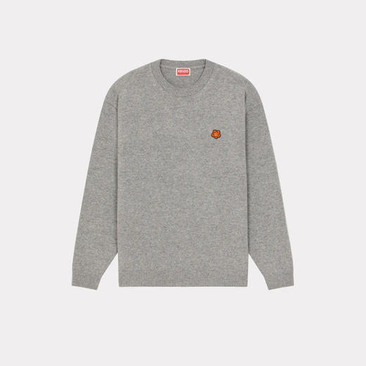KENZO 高田贤三 男士“BOKE FLOWER”徽章刺绣羊毛针织衫 灰色 FD65 PU419 3LC 94 商品图0