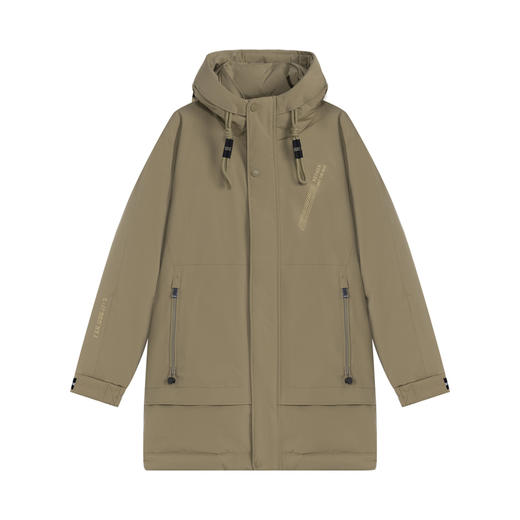 【马国明同款】HXTIDE 冬季长款带帽羽绒服新国标90绒/Y100340019101/02 商品图3
