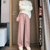 【秋冬新品】冬日里的粉色温暖，让你在寒冷时刻散发魅力。搭配高腰设计，修饰身型更有型。垂感宽松，舒适自在。加绒针织直筒裤，为你带来温暖的陪伴！ 商品缩略图6