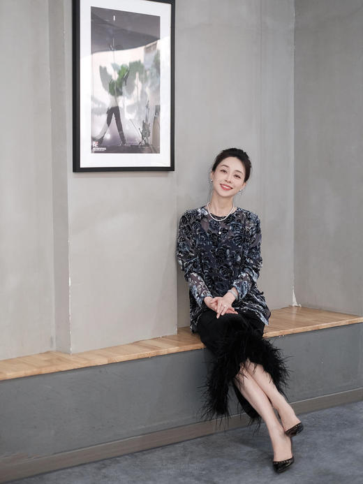 盛唐牡丹 |丝绒山茶花女上衣 商品图5