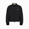 EMPORIO ARMANI 阿玛尼 男士徽标细节立领拉链羽绒服 黑色 6R1B84 1NHMZ 0066 商品缩略图0