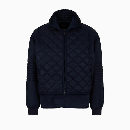 EMPORIO ARMANI 阿玛尼 男士绗缝尼龙束腰外套棉服 蓝色 6R1B6S 1K25Z 0922 商品图0