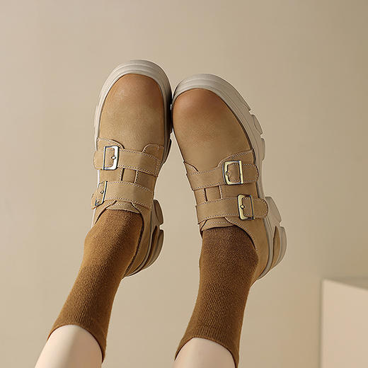 春季新款，厚底圆头真皮单鞋MDY-M3220-2 商品图12