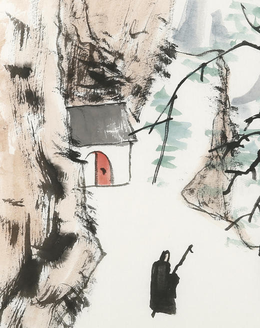 田建民山水横幅《访友图》 商品图3