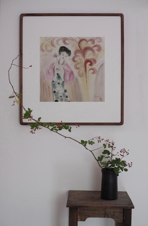 常金祥人物尺方《采花图》 商品图2