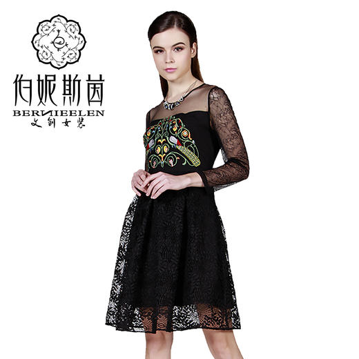 【伯妮斯茵】173S126--连衣裙--艺术的联姻--《宁静之美》 商品图7