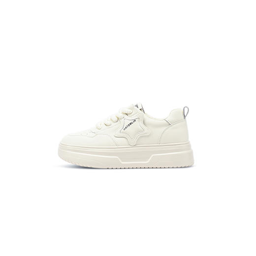 2024经典鲨春季新款时尚星星透气百搭小白鞋KW213-D17021 商品图4