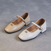 ZM 24A675浅口玛丽珍粗跟单鞋小香风一字扣方头 商品缩略图3