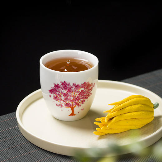 陶瓷冷热变色茶杯白瓷樱花杯主人杯单杯功夫茶具茶杯个人杯品茗杯 商品图7