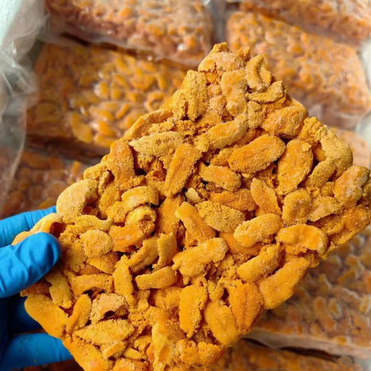 精品急冻海胆肉，海胆肉号称海中黄金，降血脂神器！海胆腥的元凶是壳，肉不腥！一份一斤！ 商品图0