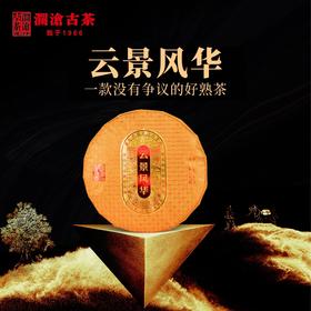 澜沧古茶 2023年云景风华 熟茶七子饼